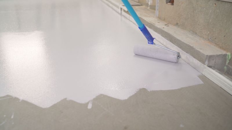 Speckled Garage Floor Painting in Fairfax, VA
